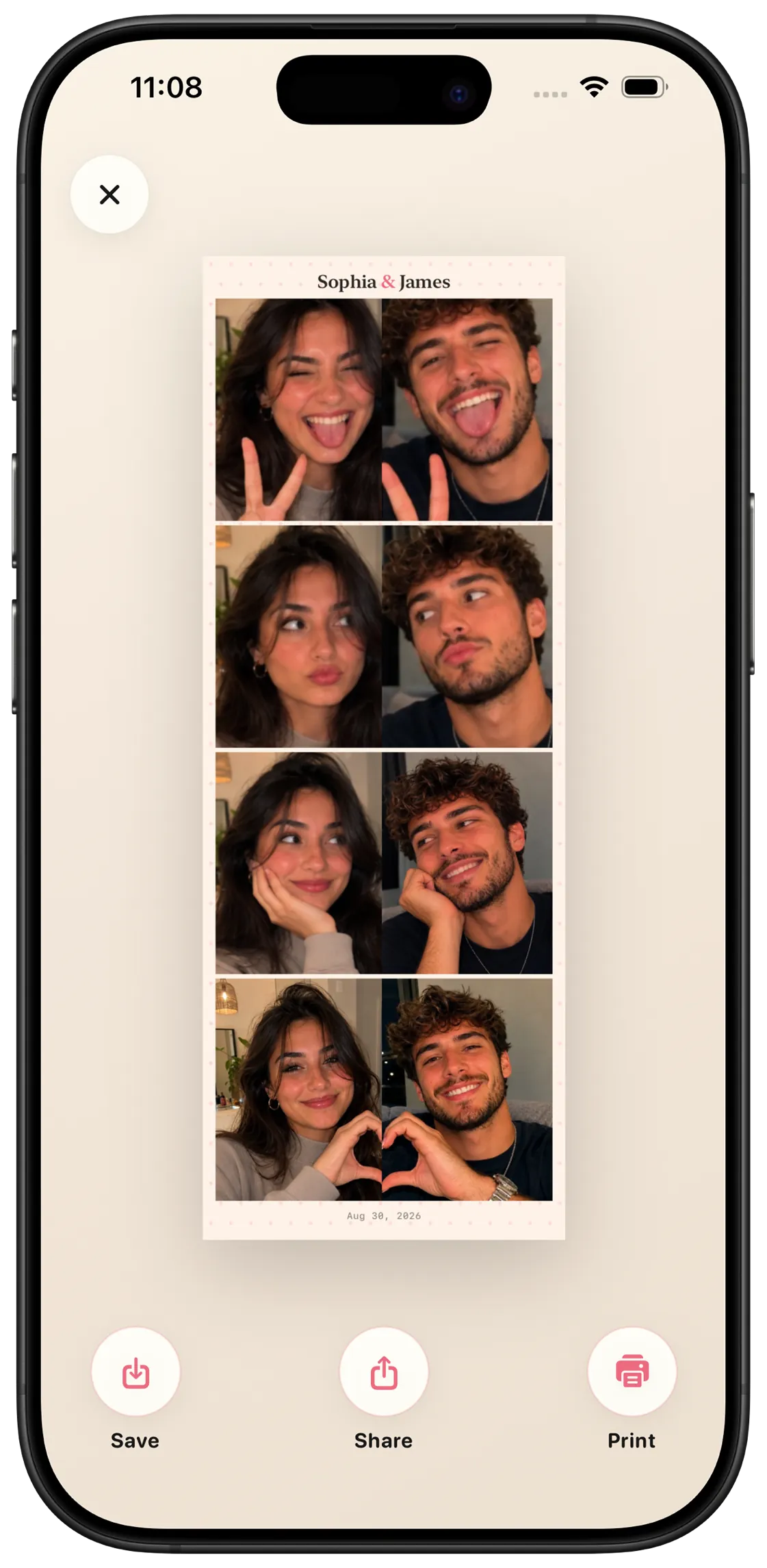 Konda couples Photo Booth for taking pictures together while long distance